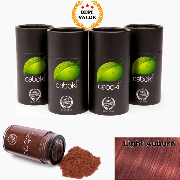 Caboki Hair Fiber, Value Pack 4 (360-Day Supply)  **BEST VALUE**